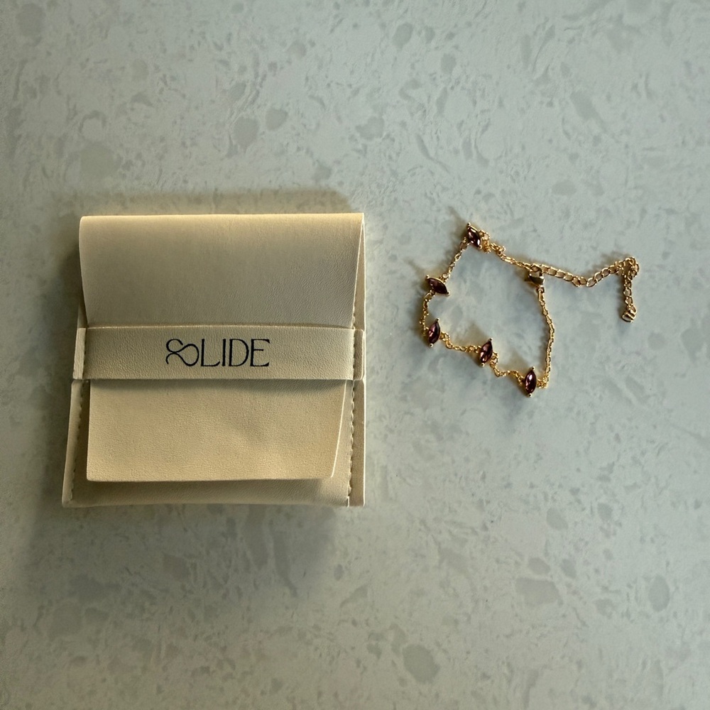 Gold and Red Women's Bracelet